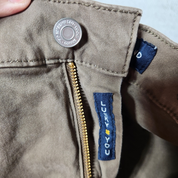 Lucky Brand Mens 38x32 Brown 121 Slim Straight Casual Pants - Picture 3 of 12